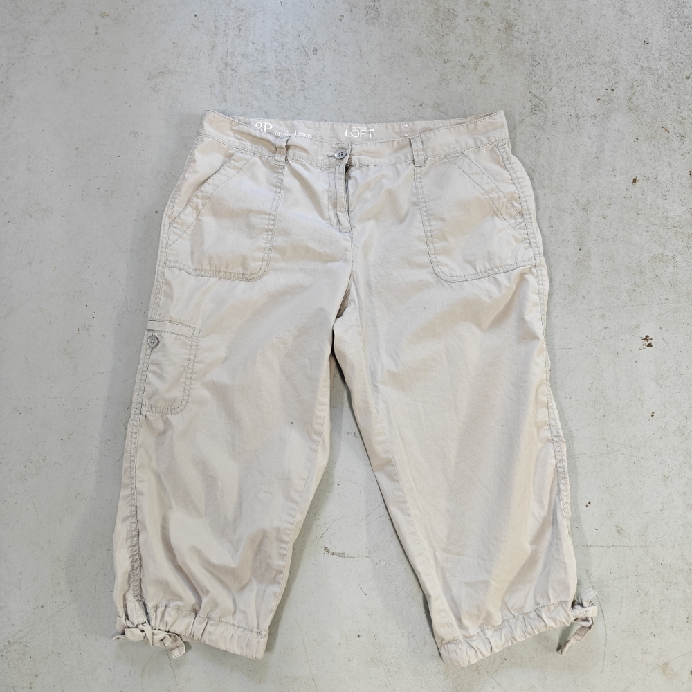 ANN TAYLOR LOFT CAPRI PANTS 8